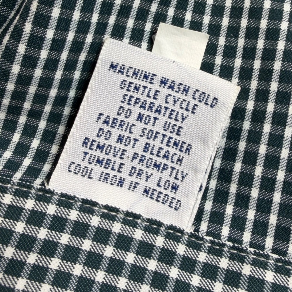 Polo Ralph Lauren Shirt Mens M Green Gingham Performance Long Sleeve EUC - Picture 8 of 11